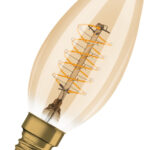 Dimmbare LED-Lampen, Vintage-Edition, klassische Kolben-, Minikerzen- und Miniballform mit LED Technologie im dünnen dekorativen Glühwendel-Design