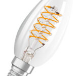 Dimmbare LED-Lampen, Vintage-Edition, klassische Kolben-, Minikerzen- und Miniballform mit LED Technologie im dünnen dekorativen Glühwendel-Design