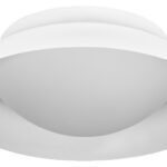 Gesockelte Deckenleuchte mit Metall-Ring