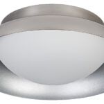 Gesockelte Deckenleuchte mit Metall-Ring
