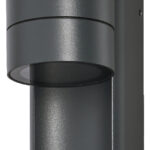 Wandleuchten mit dunkelgrauem Gehäuse aus Aluminiumdruckguss, Schutzart IP65, mattiertem Diffusor und G10-Fassung