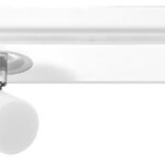 Deckenanbau-Leuchte mit flexiblen Strahlern, Lichtquelle über den Wandschalter auswählbar