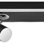 Deckenanbau-Leuchte mit flexiblen Strahlern, Lichtquelle über den Wandschalter auswählbar