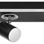 Deckenanbau-Leuchte mit flexiblen Strahlern, Lichtquelle über den Wandschalter auswählbar