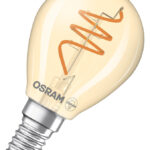 Dimmbare LED-Lampen, Vintage-Edition, klassische Kolben-, Minikerzen- und Miniballform mit LED Technologie im dünnen dekorativen Glühwendel-Design