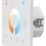 Manuelles Steuergerät mit Touch-Display für bis zu 25 Lichtprodukte und Tunable White Lichtfunktion