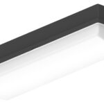 Robuste Wand- und Deckenleuchte mit IP65 Schutz und Hochfrequenzsensor