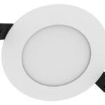 Sehr flache Downlights mit Aluminiumgehäuse und Lichtausbeute bis zu 100 lm/W und DALI-2 Technologie
