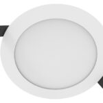 Sehr flache Downlights mit Aluminiumgehäuse und Lichtausbeute bis zu 100 lm/W und DALI-2 Technologie