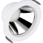 Downlight-Leuchten mit Aluminiumgehäuse, hoher Lichtausbeute, blendarmes Licht und externem DALI-2 Treiber