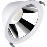 Downlight-Leuchten mit Aluminiumgehäuse, sehr hoher Lichtausbeute und blendarmem Licht