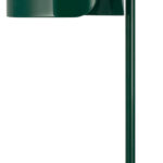Dekorative Leuchte aus farbigem Metall und Glas mit austauschbarer Lichtquelle
