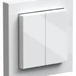 Energiegewinnungsschalter für drahtlose Lichtsteuerung , optionales Design in vorhandenen 55 x 55 mm Rahmen