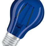 Farbige LED-Lampen, klassische Kolbenform, mit Schraubsockel