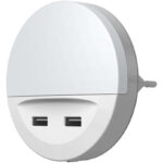 Sockel-Nachtlichter mit USB-Ausgang und Handyablage Möglichkeit