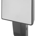 Hocheffiziente Aussenwand-Sensorstrahler mit weitem Ausstrahlungswinkel in innovativem optischen Design